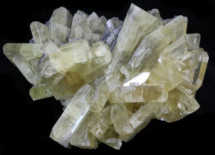 Gemmy, Yellow Barite Crystals - Meikle Mine, Nevada #33711